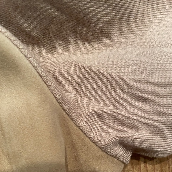 NWOT VTG Taupe Faux Suede Fringe Sweater Jacket Boho Western Rodeo XL - Picture 9 of 10